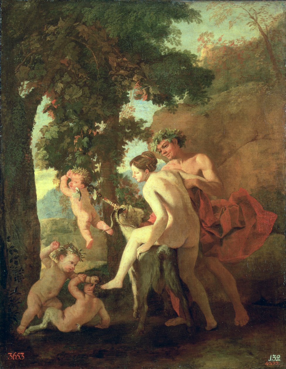 金星，法恩和普蒂，1630年代初 作者 尼古拉斯·普桑（Nicolas Poussin）