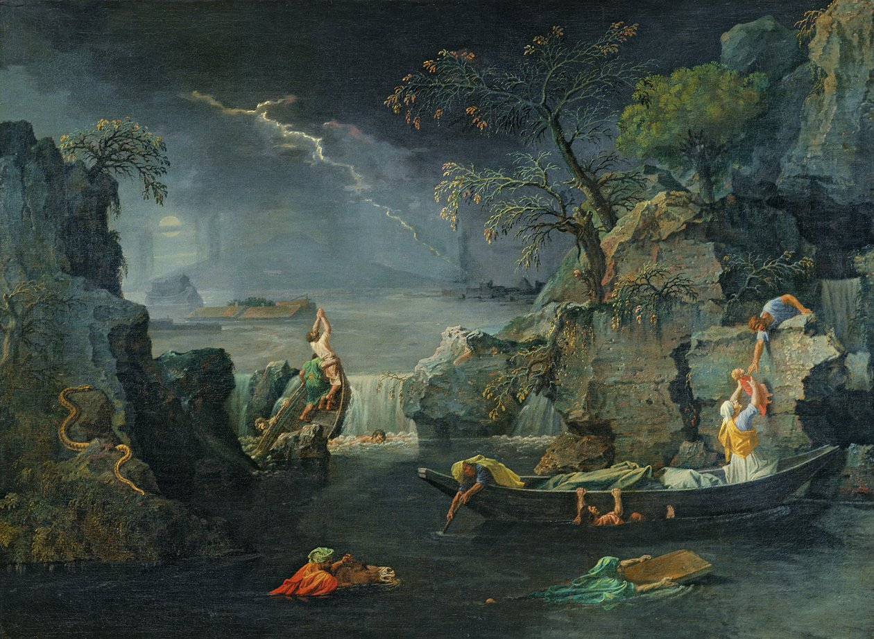 冬天，或洪水，1660-64 作者 尼古拉斯·普桑（Nicolas Poussin）