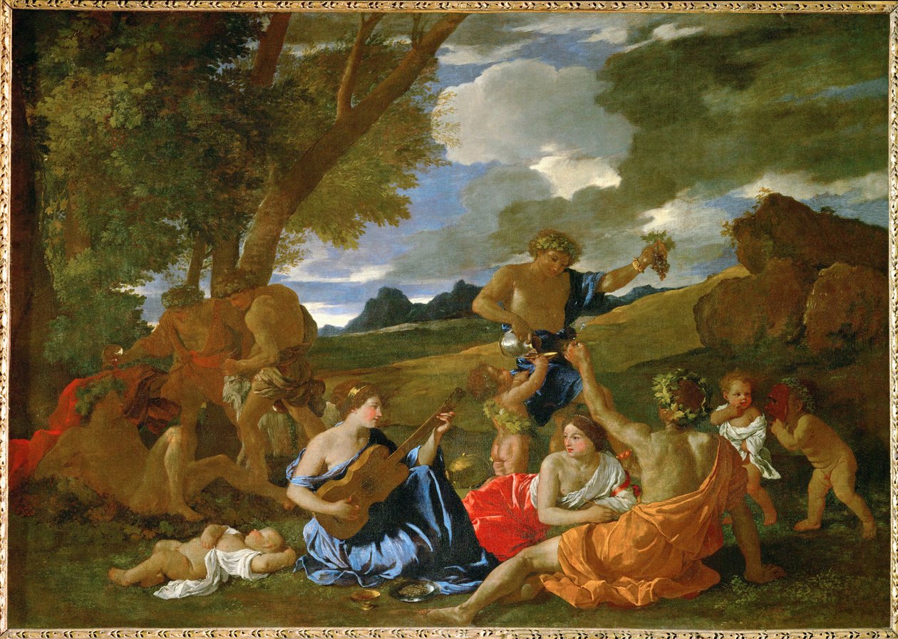 Le Grand Bacchanal ... 作者 尼古拉斯 (attr.to) 普桑