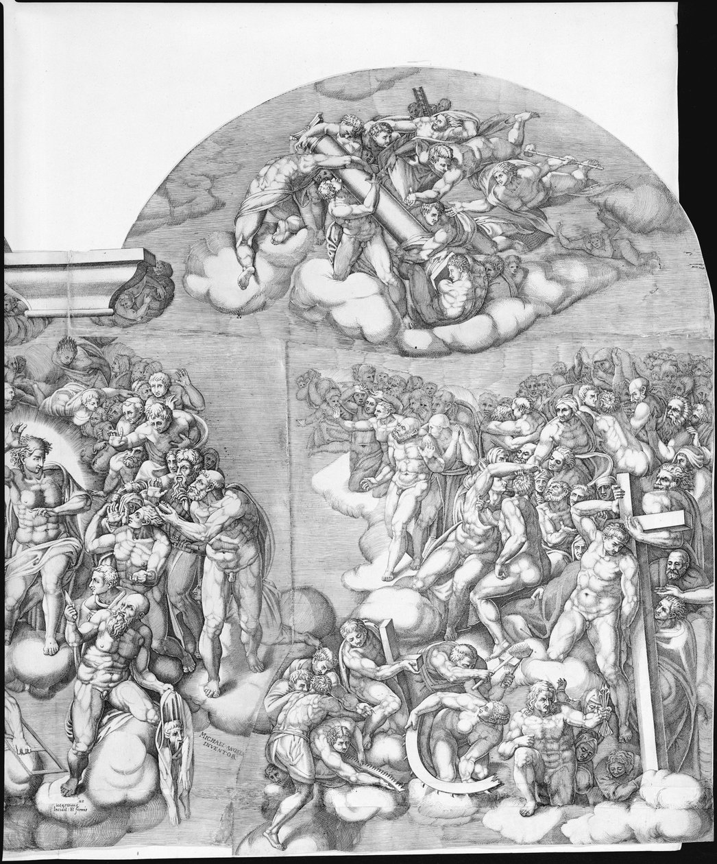 米开朗基罗的《最后的审判》，1562年，1562年。 作者 尼古拉斯·贝阿特丽泽