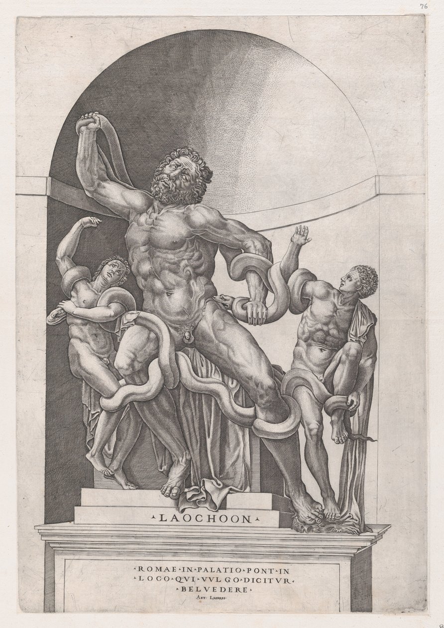 Speculum Romanae Magnificentiae：Laocoon, 16th century., 16th century. 作者 尼古拉斯·贝阿特丽泽