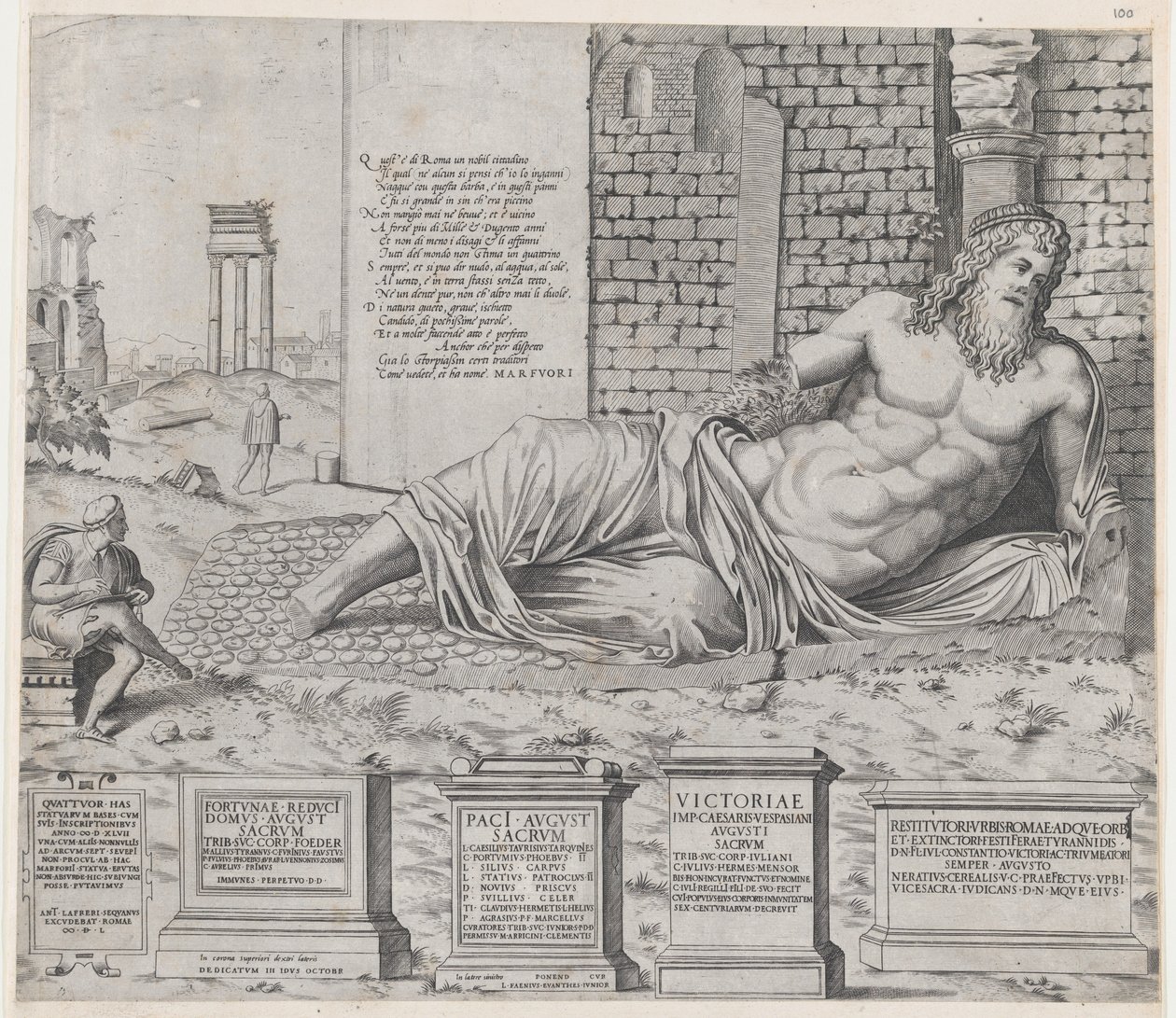 Speculum Romanae Magnificentiae: Marforius, 1550., 1550. 作者 尼古拉斯·比阿特丽泽。