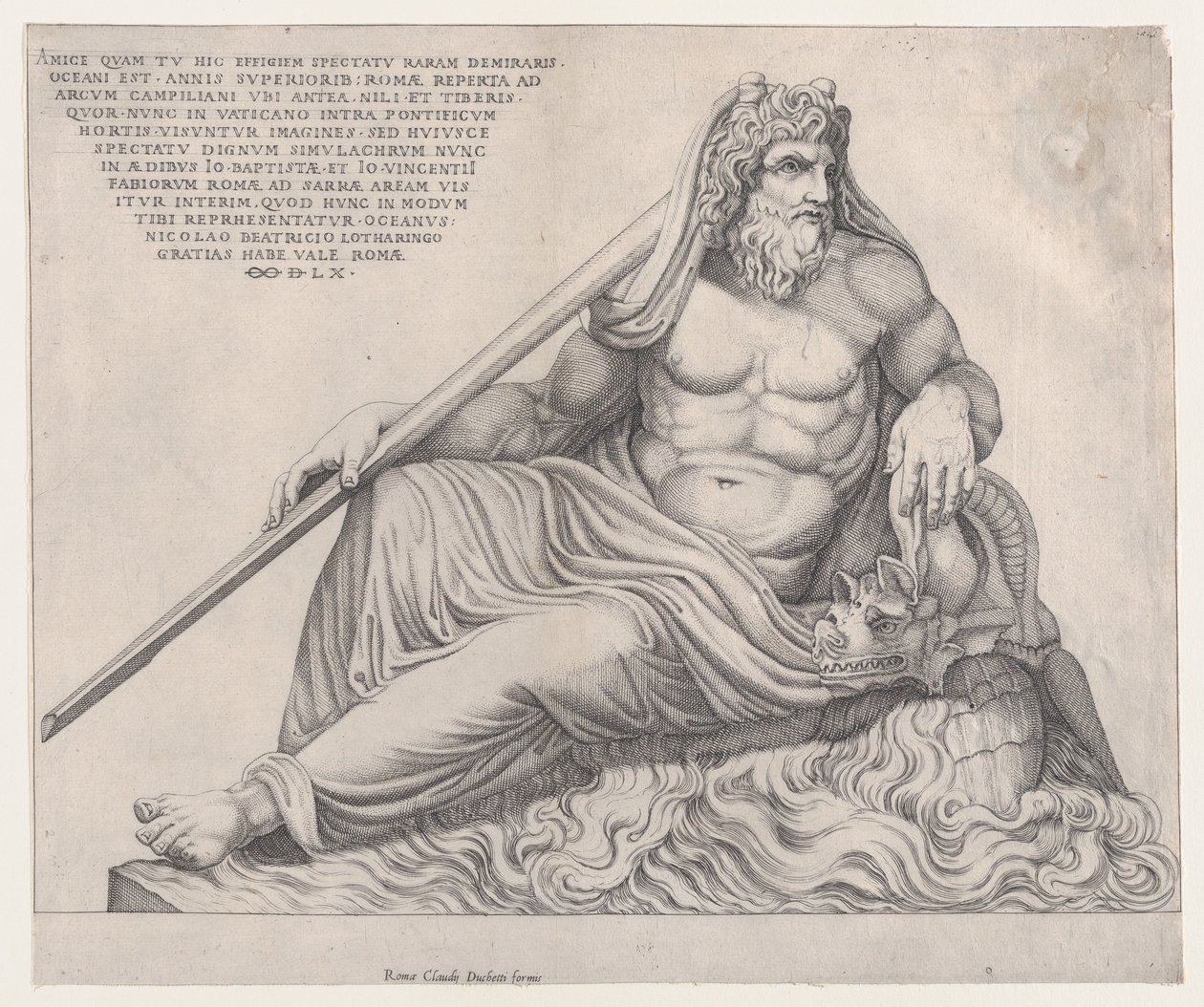 Speculum Romanae Magnificentiae：海洋之神，1560年，1560年。 作者 尼古拉斯·贝阿特丽泽