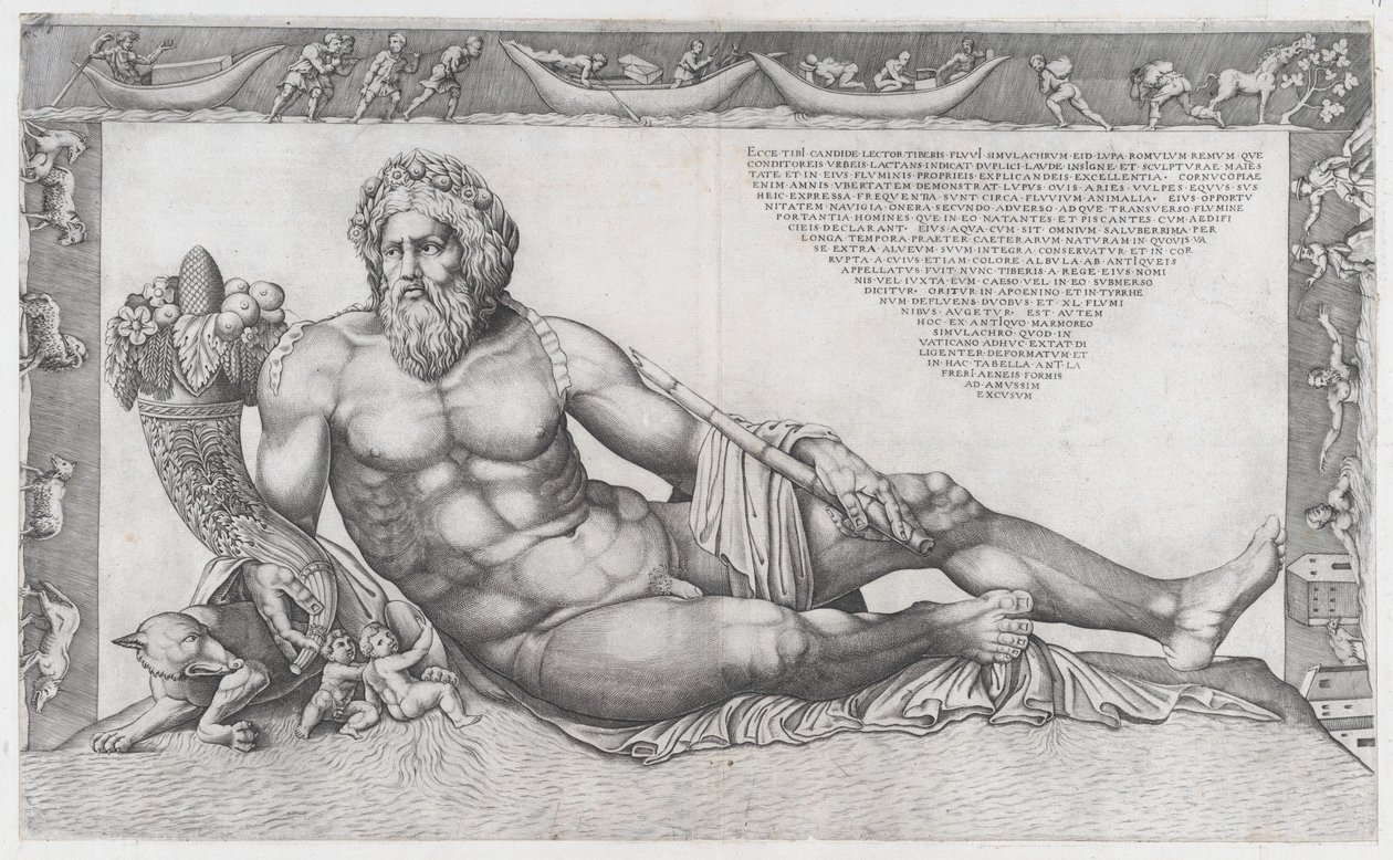 Speculum Romanae Magnificentiae：The Tiber, mid-16th century. , mid-16th century. 作者 尼古拉斯·贝阿特丽泽