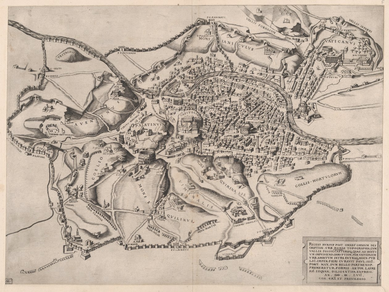 Speculum Romanae Magnificentiae：从东方看罗马，16世纪，16世纪。 作者 尼古拉斯·贝阿特丽泽