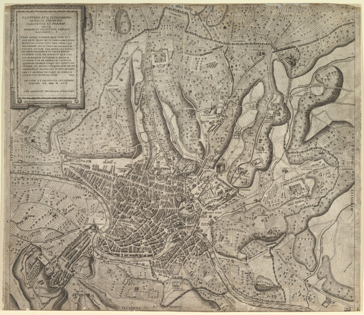 Speculum Romanae Magnificentiae：从西方看罗马，1557年。 作者 尼古拉斯·贝阿特丽泽