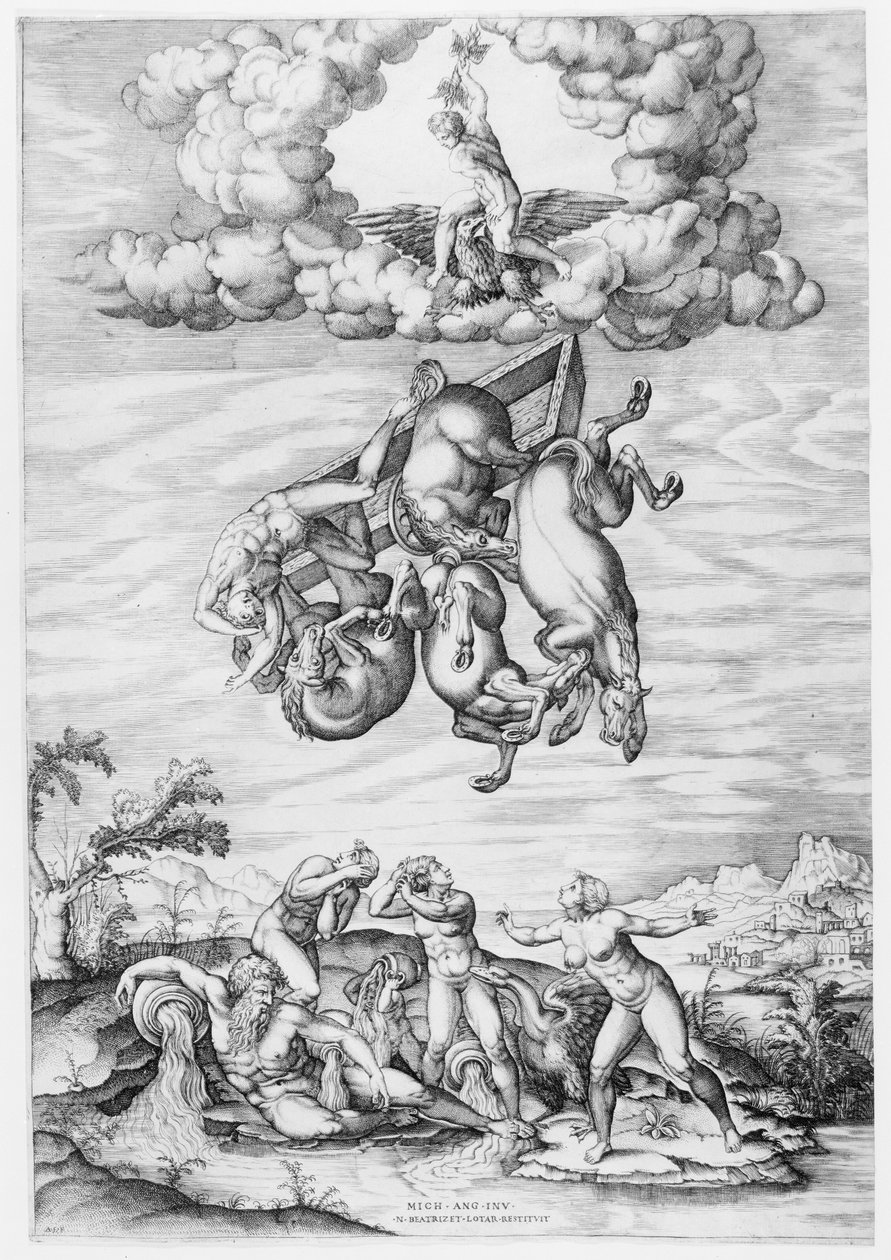 The Fall of Phaeton, 1540-66., 1540-66. 作者 尼古拉斯·贝阿特丽泽