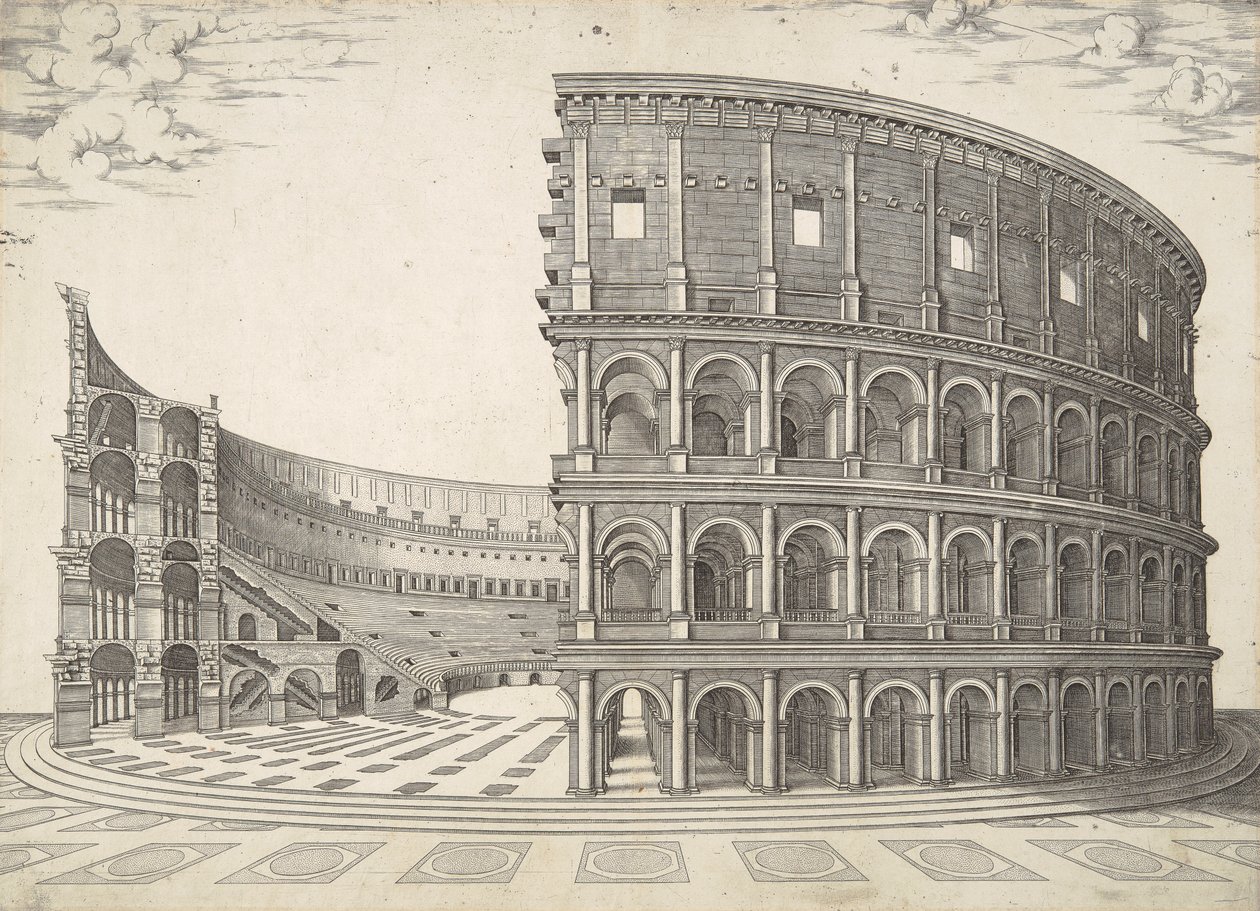 罗马竞技场剧场 (Theatrum Sive Coliseum Romanum) 作者 尼古拉斯·贝阿特丽泽