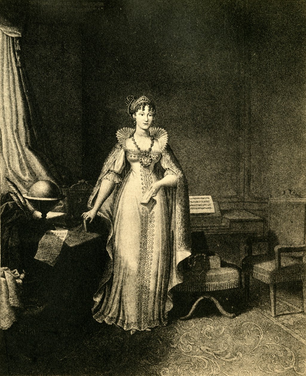 玛丽·路易丝（Marie Louise）...法国女皇，c1810，1921年。从板块74添加信息 作者 尼古拉斯·科利伯特