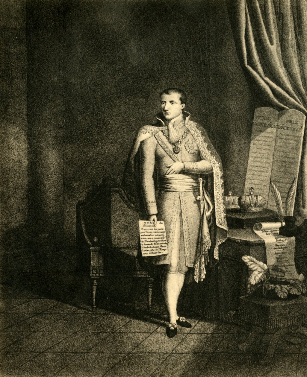 拿破仑（Napoleon），1921年，1821年，法兰西国王的第一任皇帝。 作者 尼古拉斯·科利伯特