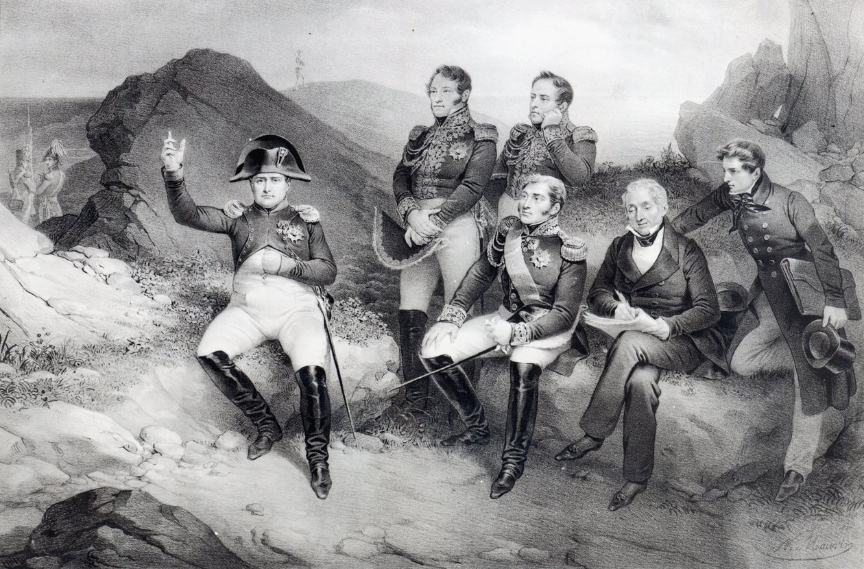 拿破仑一世（1769-1821）在1860年圣赫勒拿岛上向埃马纽埃拉斯案（1766-1842）发表回忆录 作者 尼古拉斯·尤斯塔什·莫林