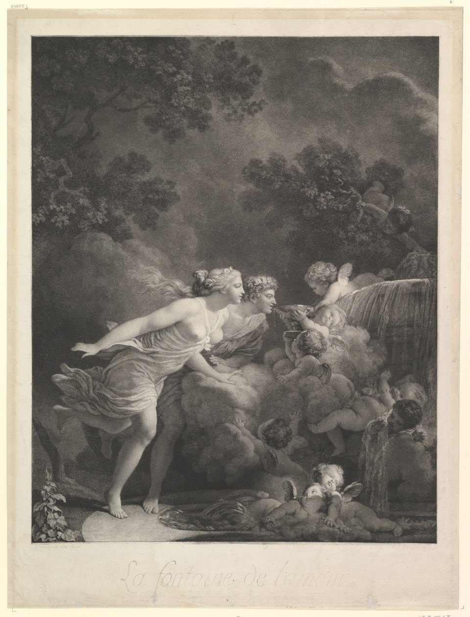 爱之泉，1785年。 作者 尼古拉斯·弗朗索瓦·雷诺（Nicolas Francois Regnault）