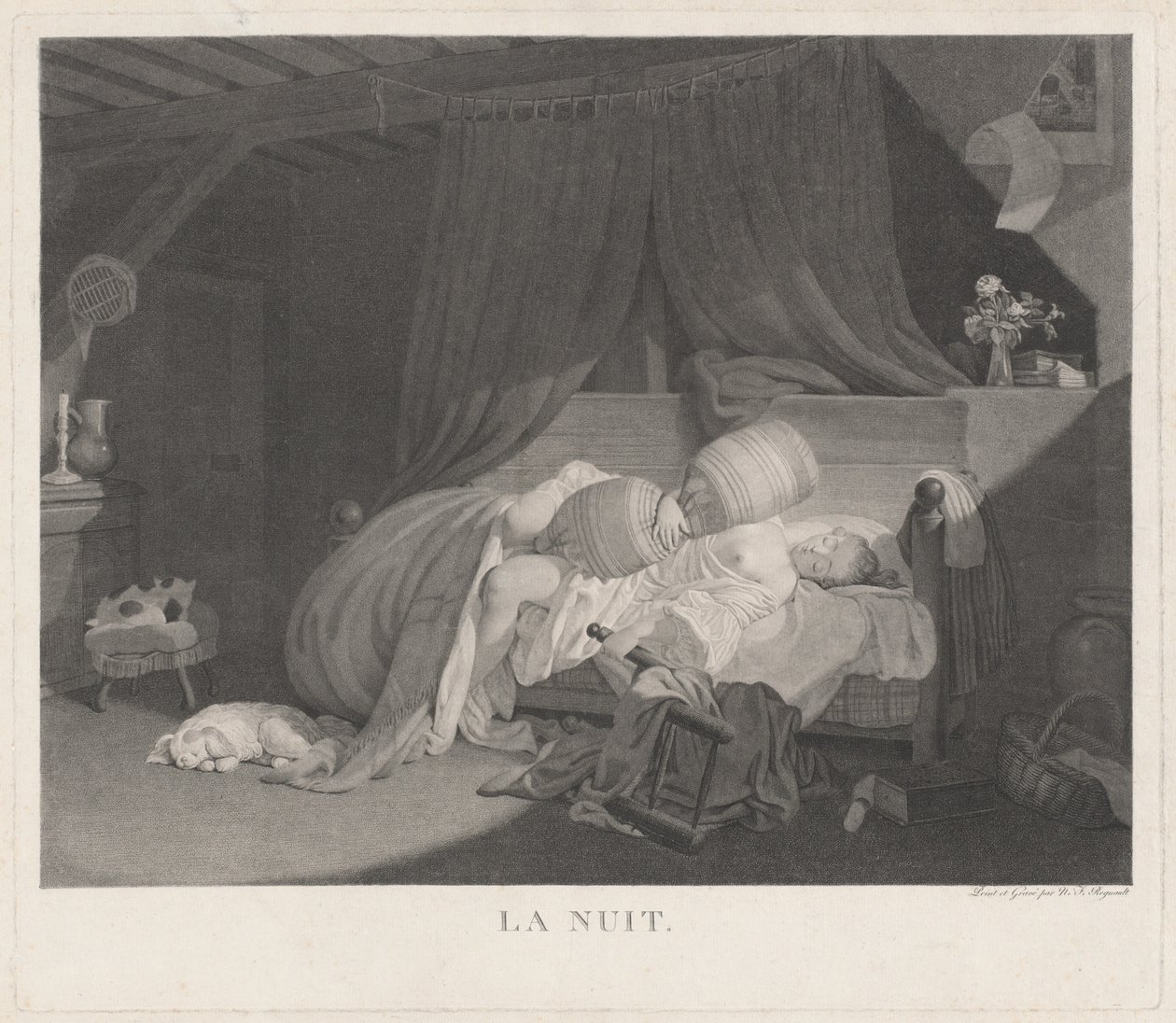 La Nuit Night, 1780年代。 作者 尼古拉斯·弗朗索瓦·雷诺（Nicolas Francois Regnault）