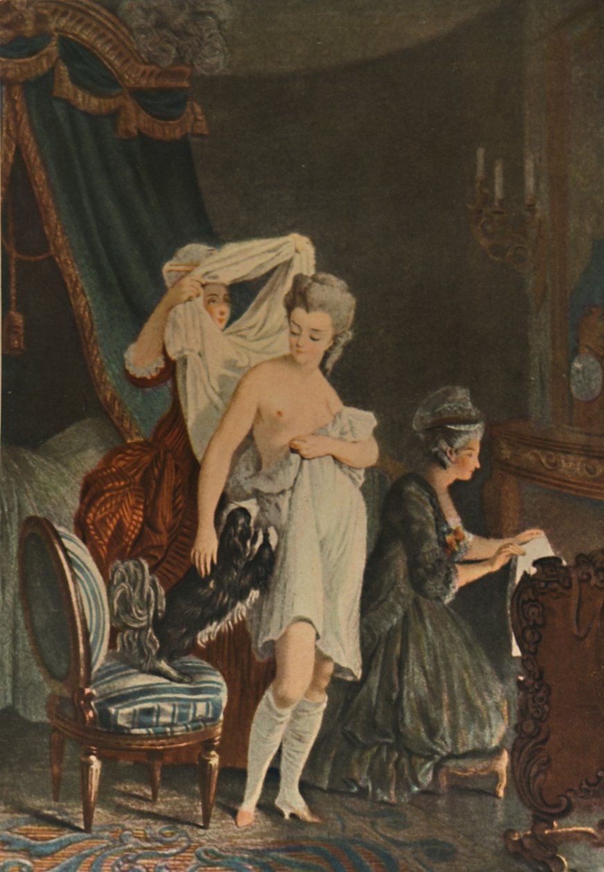 Le Lever，起床，c1770-1810，1913年 作者 尼古拉斯·弗朗索瓦·雷诺（Nicolas Francois Regnault）