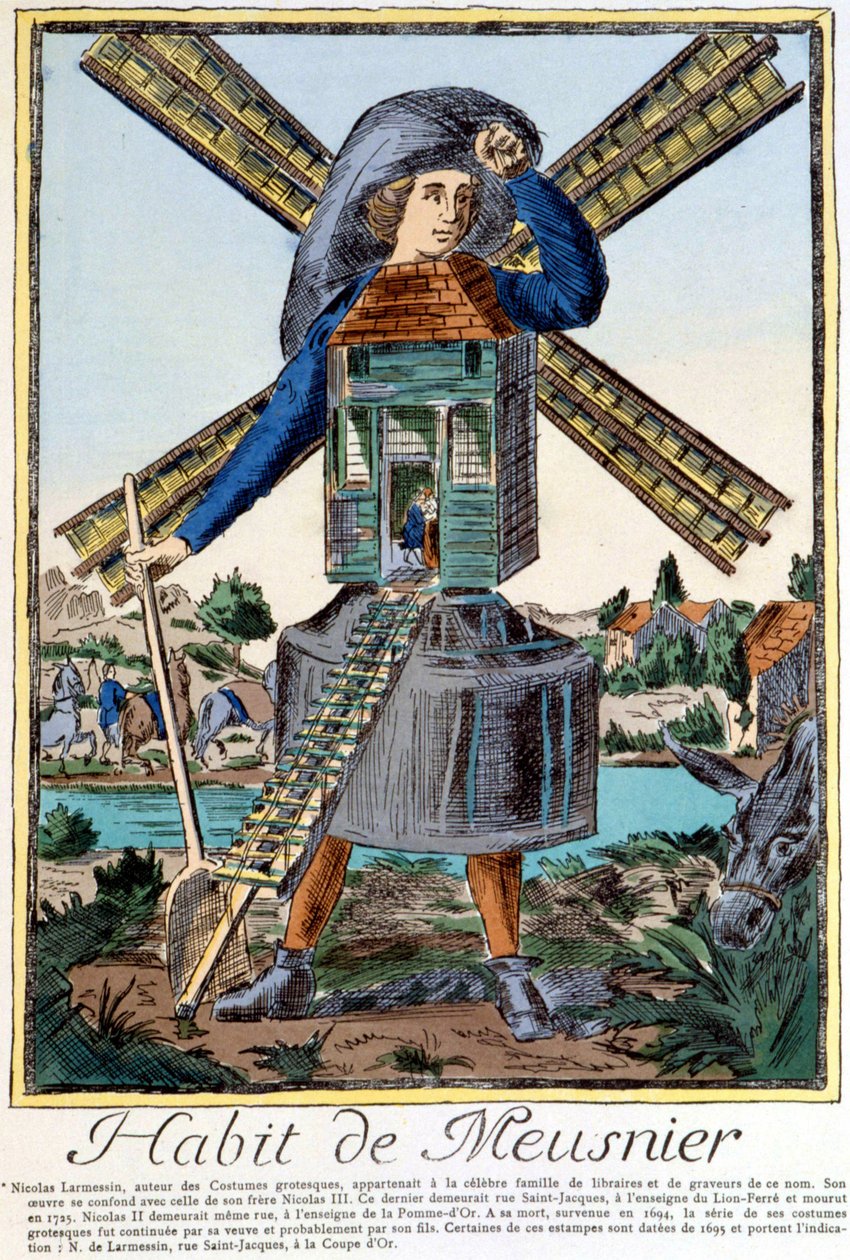 Habit de Meunier - Nicolas Larmessin 雕刻 作者 尼古拉斯二世·拉尔梅辛