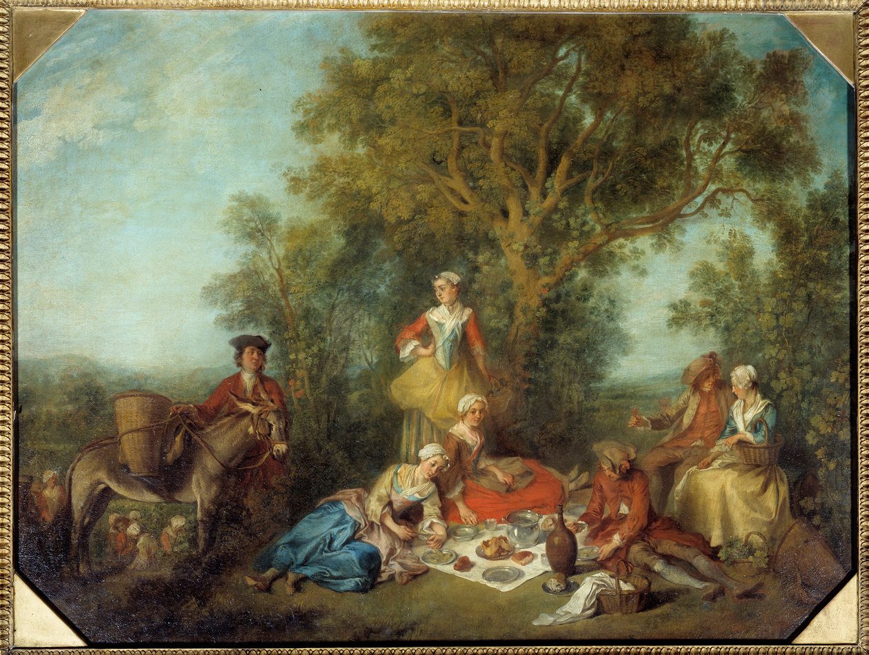秋天。尼古拉-朗克里特（1690-1743）的画作 作者 尼古拉斯·兰克里特（Nicolas Lancret）