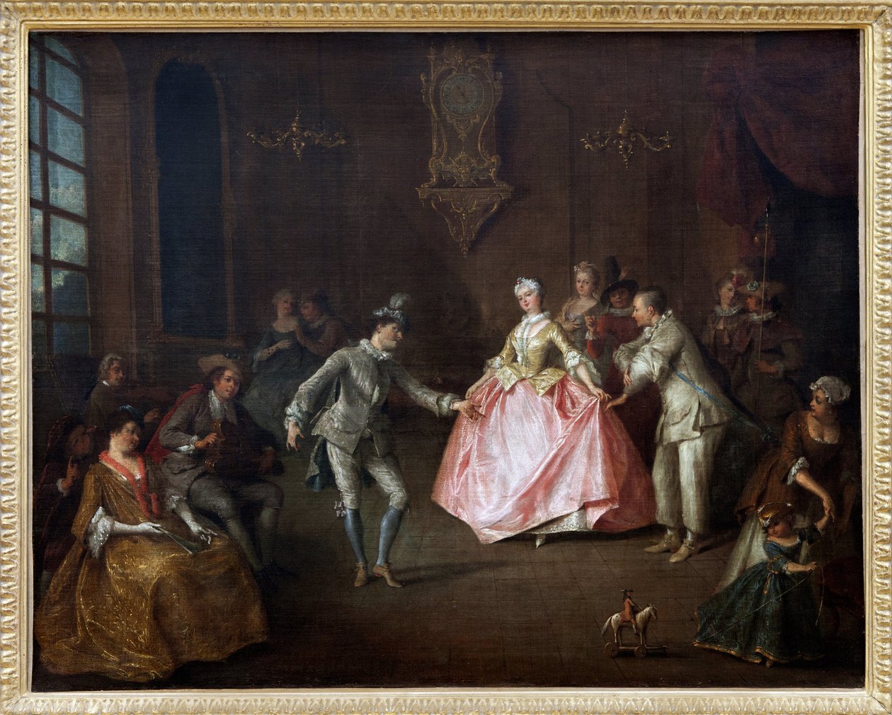 化妆舞会前，尼古拉斯-朗克里特（Nicolas Lancret，1690-1743 年）的布面油画。摄影，KIM Youngtae，南特，南特美术馆。 作者 尼古拉斯·兰克里特（Nicolas Lancret）