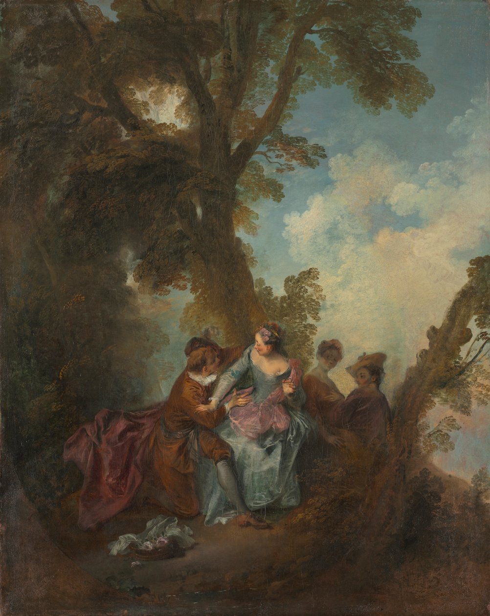 爱的宣言，c。 1720。 作者 尼古拉斯·兰克里特（Nicolas Lancret）