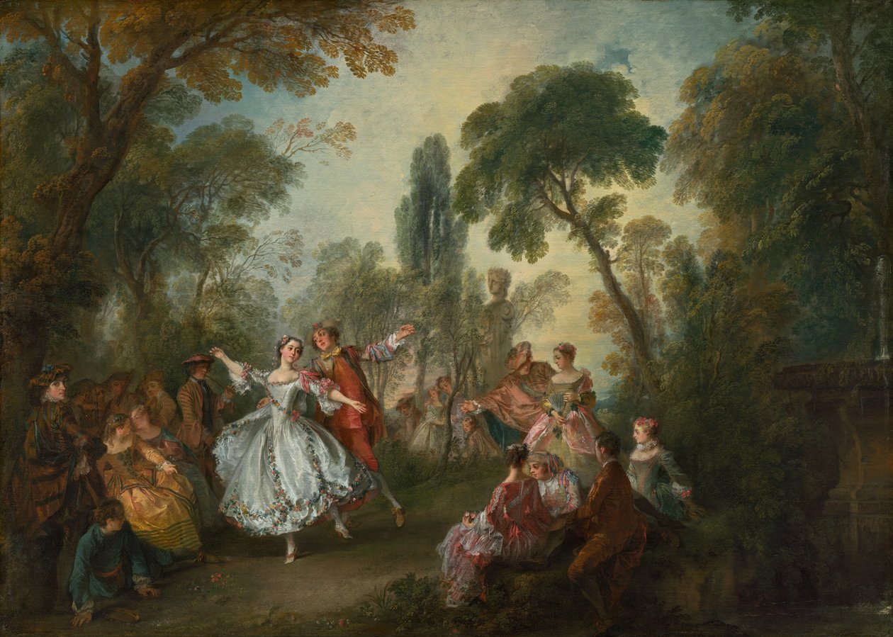 La Camargo舞蹈 作者 尼古拉斯·兰克里特（Nicolas Lancret）