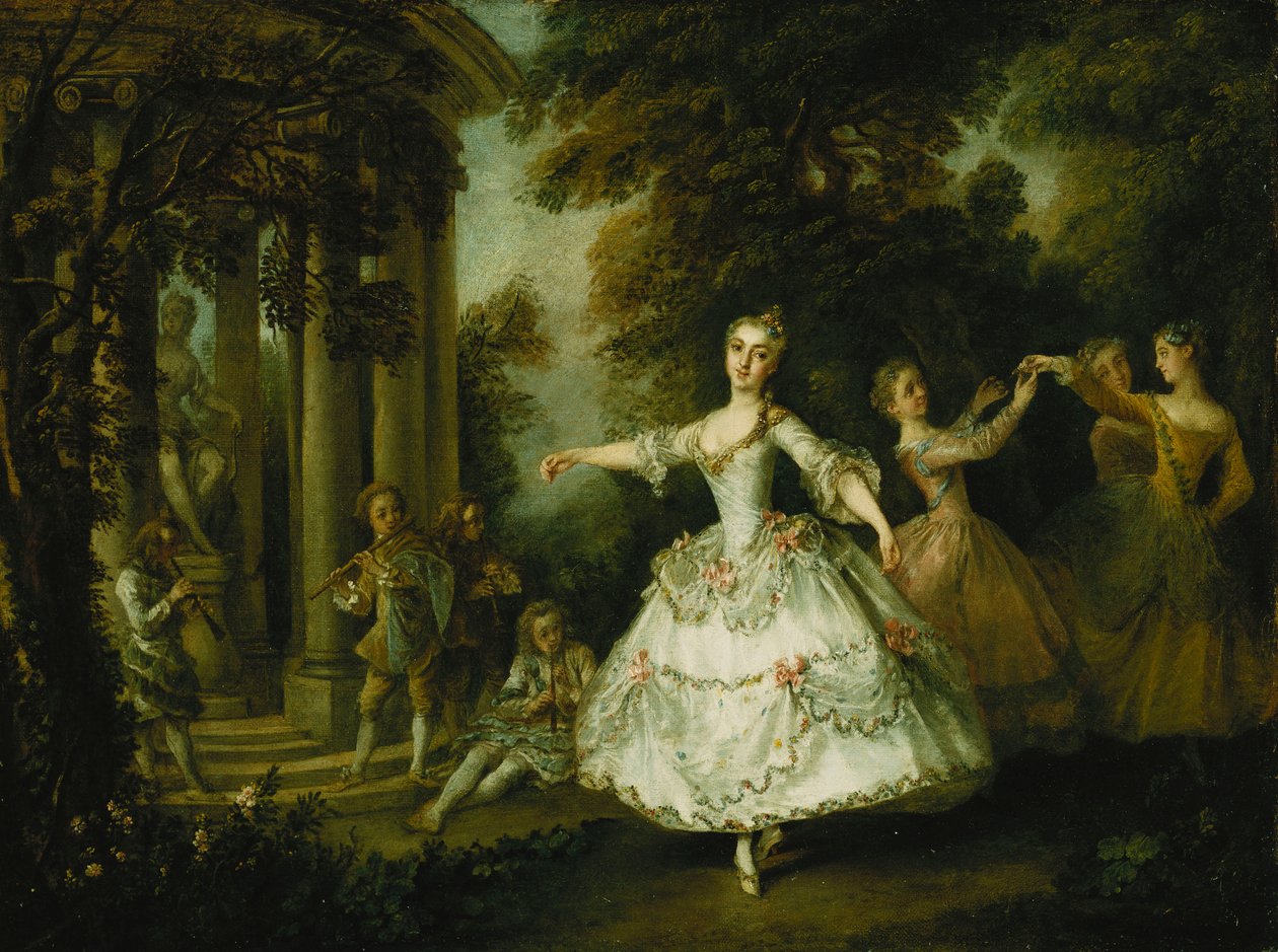 萨勒小姐（Mademoiselle Salle），饰有三颗金星的金星， 作者 尼古拉斯·兰克里特（Nicolas Lancret）