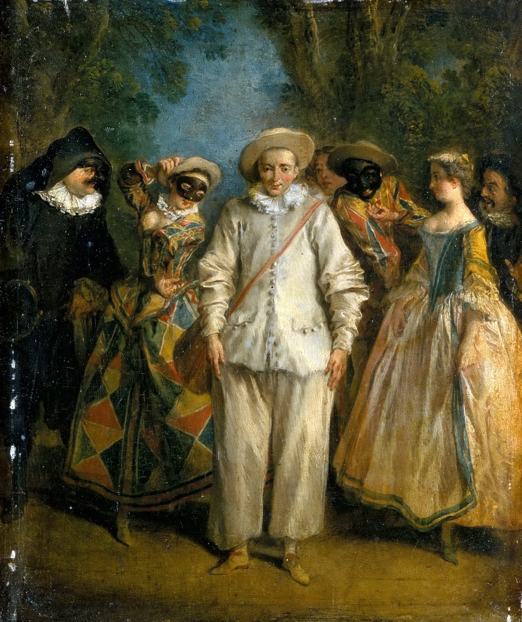 Commedia dellArte的演员 作者 尼古拉斯·兰克里特（Nicolas Lancret）