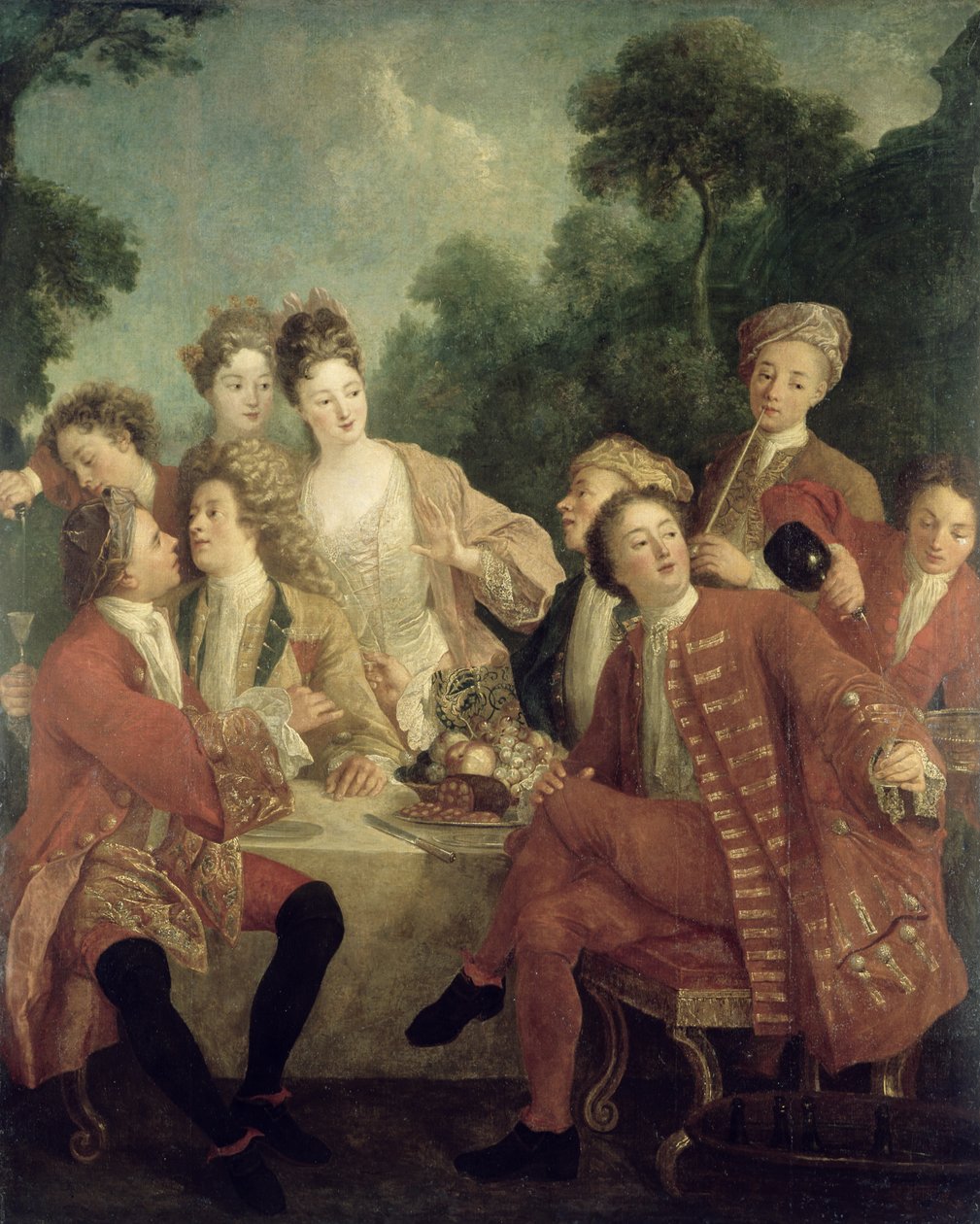 火腿午餐 作者 尼古拉斯·兰克里特（Nicolas Lancret）