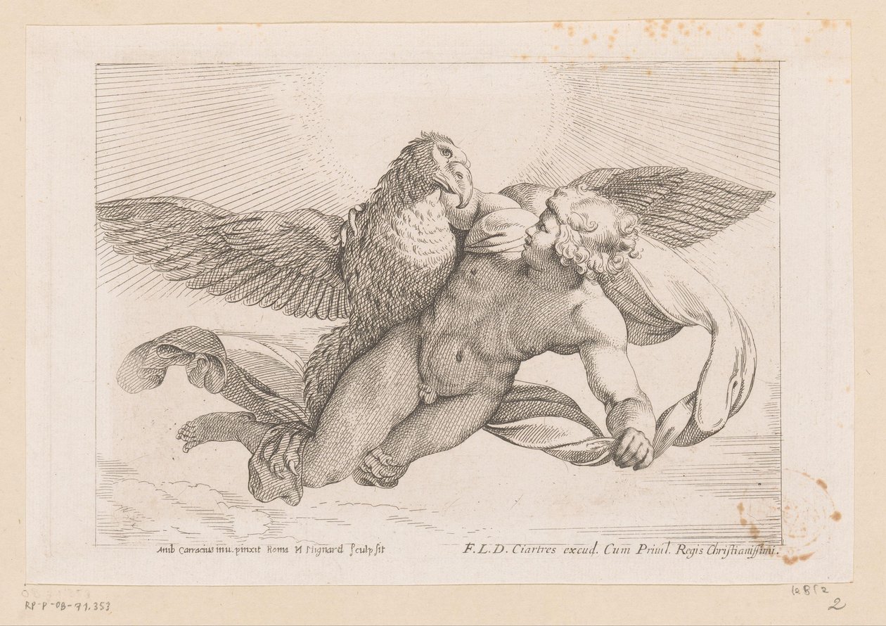 绑架甘尼米 作者 尼古拉斯·米尼亚德（Nicolas Mignard）