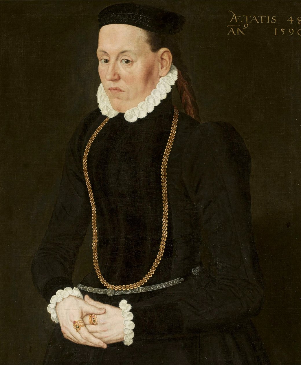贵族妇女肖像 作者 尼古拉斯（Nicolas Neufchatel）