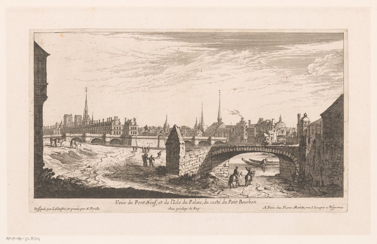 Gezicht op de Pont Neuf
Veue du Pont Neuf et de l