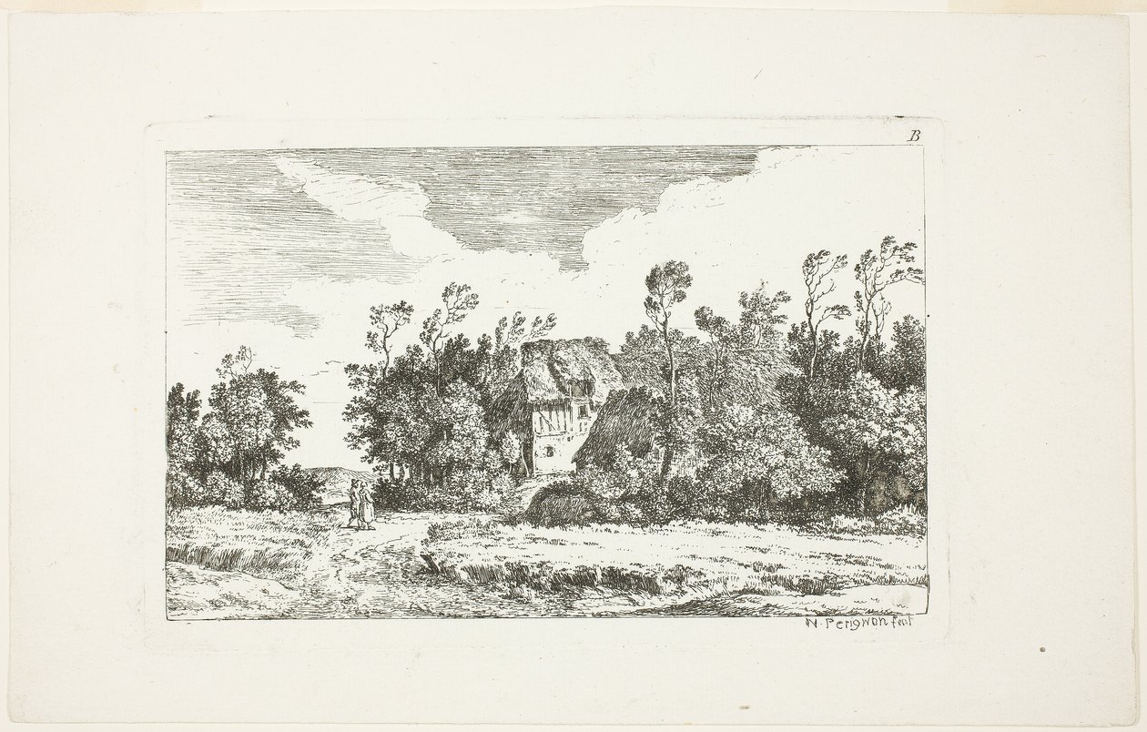 风景》，选自《Deuxieme Cahier de Paysage 作者 尼古拉斯·培里侬