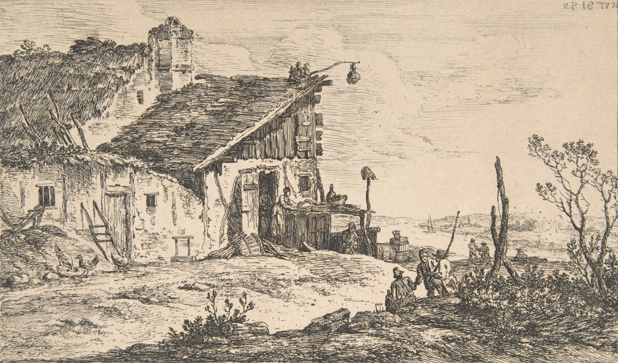 乡村风景，1772., 1772. 作者 尼古拉斯·培里侬
