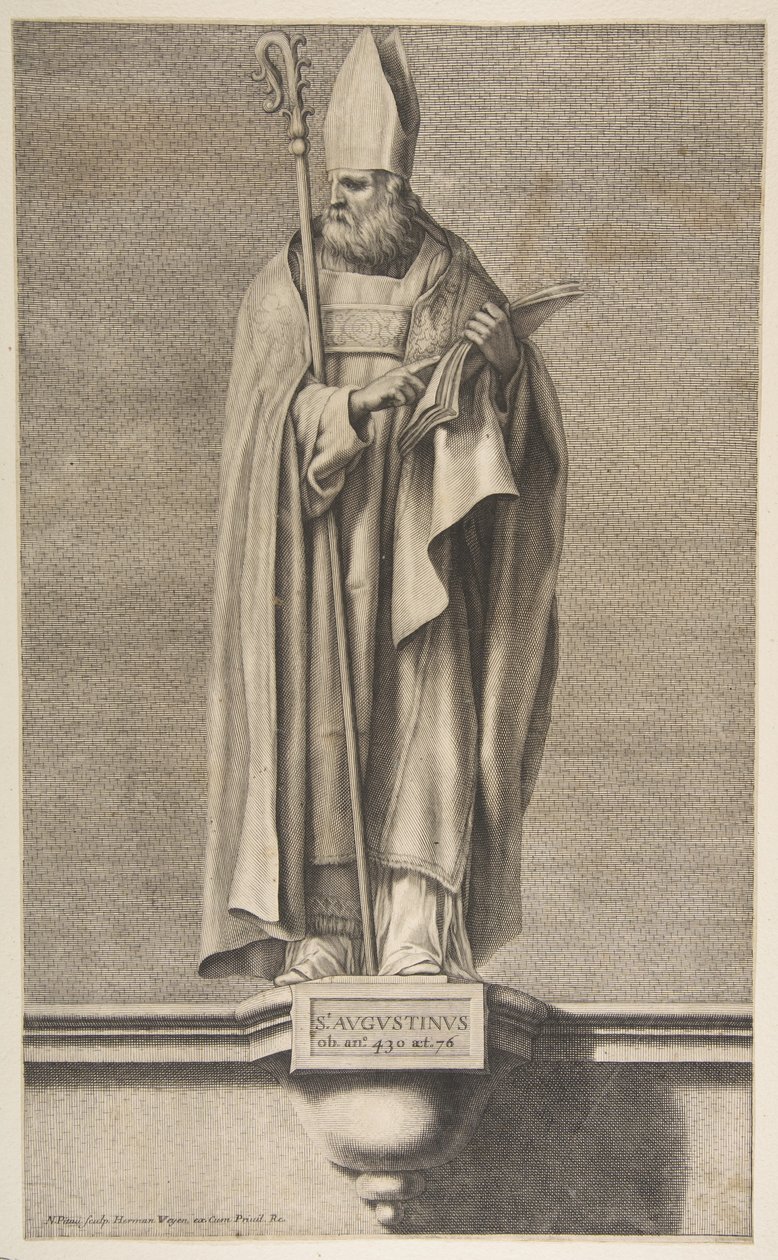 St. Augustine.n.d. 作者 尼古拉斯·皮陶（Nicolas Pitau）