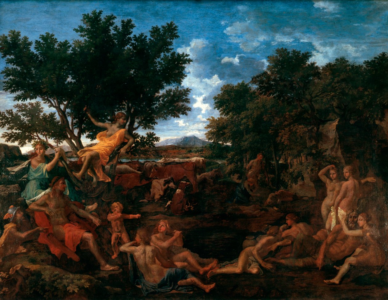 阿波罗，达芙妮的情人，c1664 作者 尼古拉斯·普桑（Nicolas Poussin）