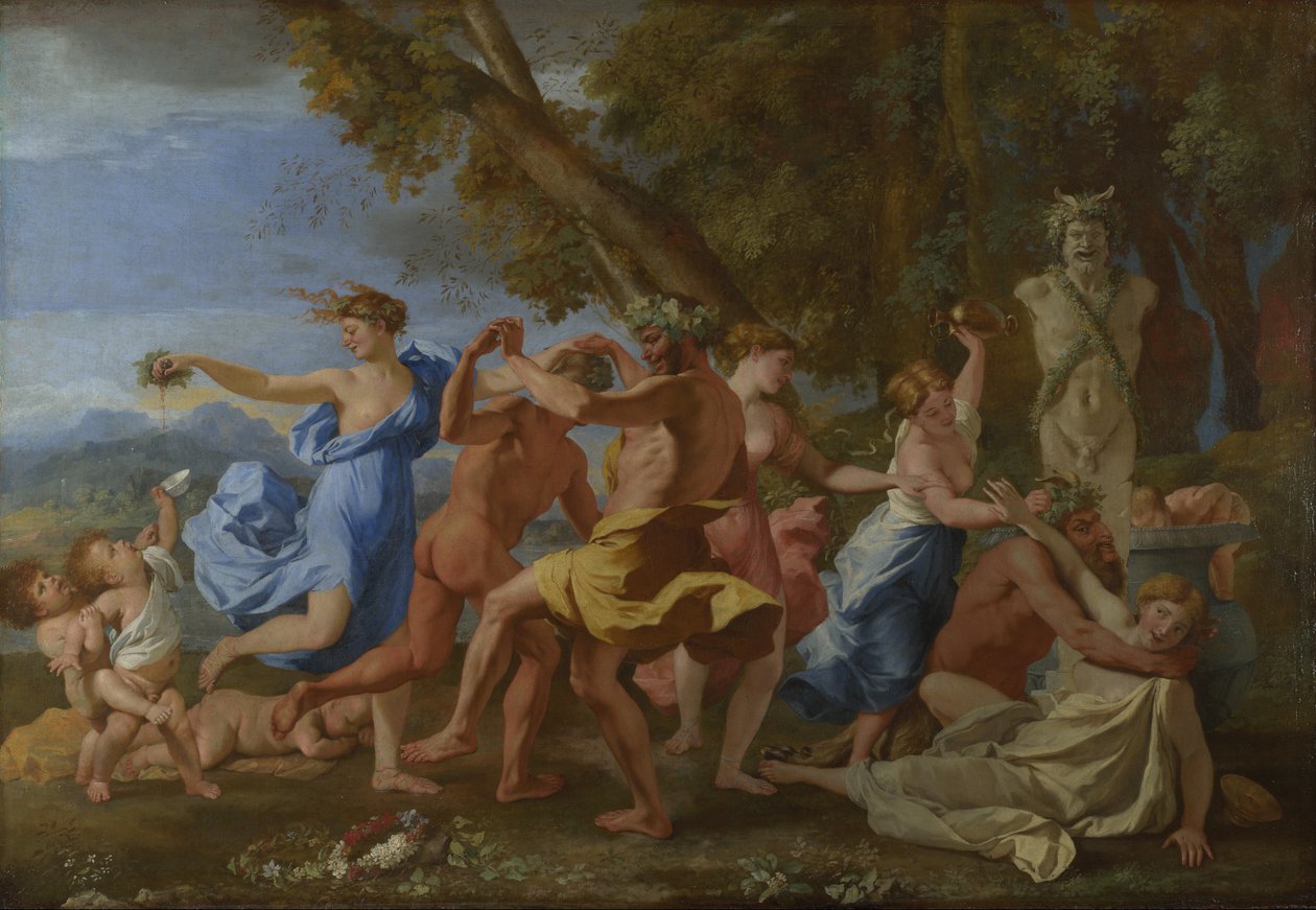 公元前的酒神，c.1634 作者 尼古拉斯·普桑（Nicolas Poussin）