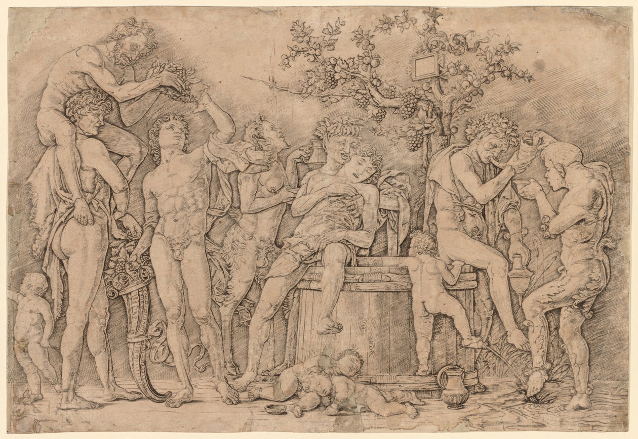 带酒桶的百日宴 作者 尼古拉斯·普桑（Nicolas Poussin）