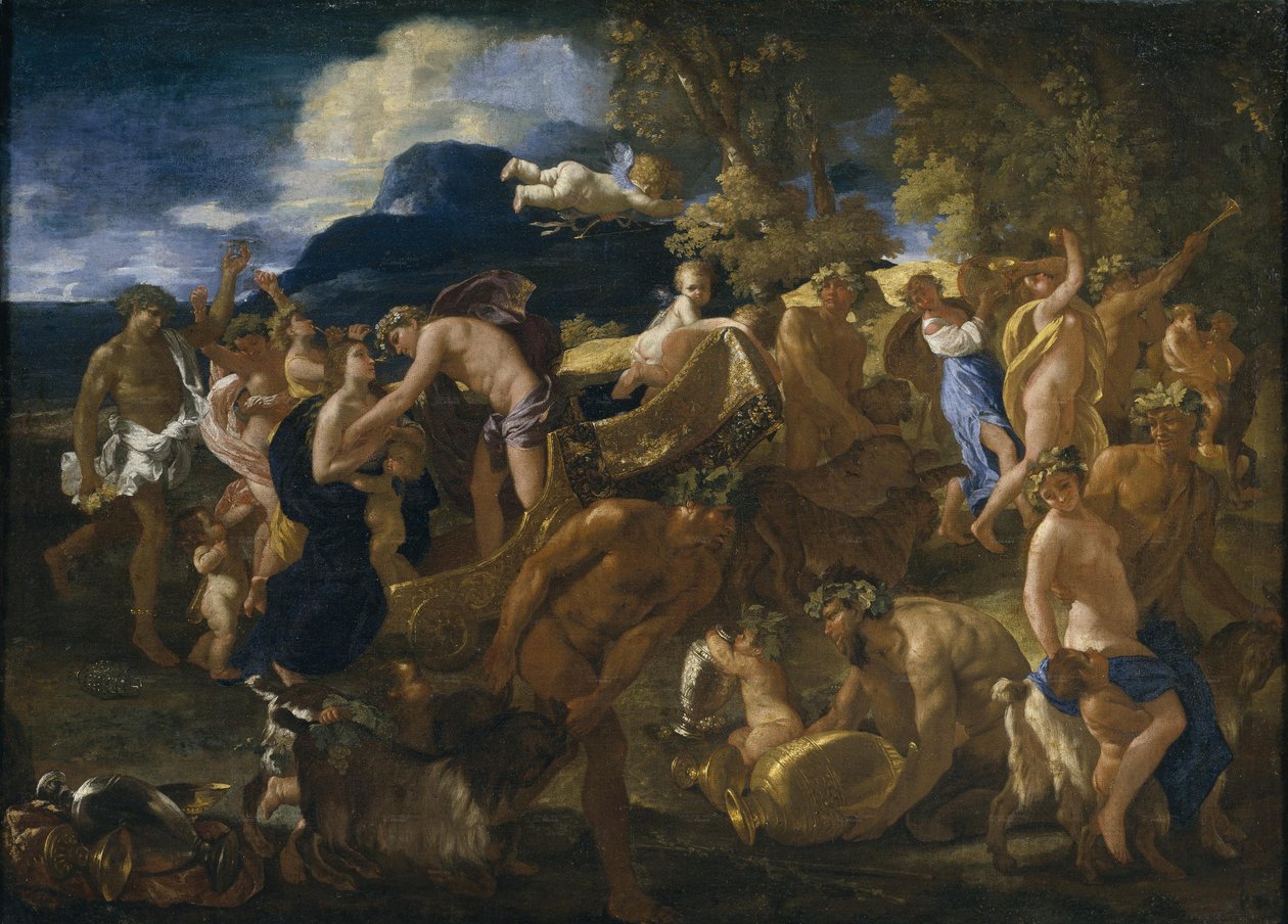 巴卡诺斯与阿里阿德涅 作者 尼古拉斯·普桑（Nicolas Poussin）