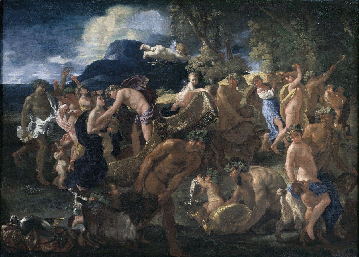 巴卡诺斯与阿里阿德涅 作者 尼古拉斯·普桑（Nicolas Poussin）