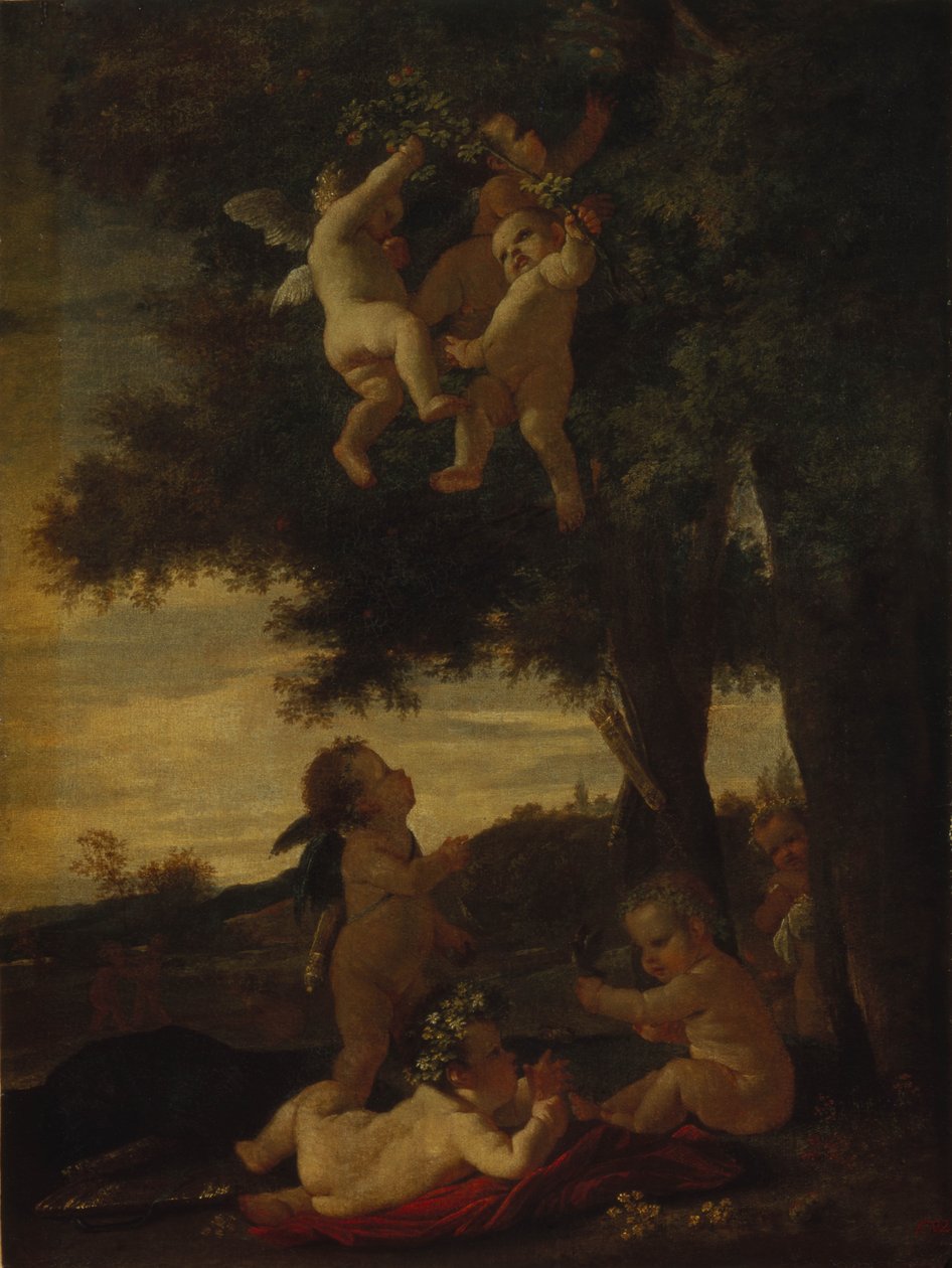 丘比特和天才，1630-1633年 作者 尼古拉斯·普桑（Nicolas Poussin）