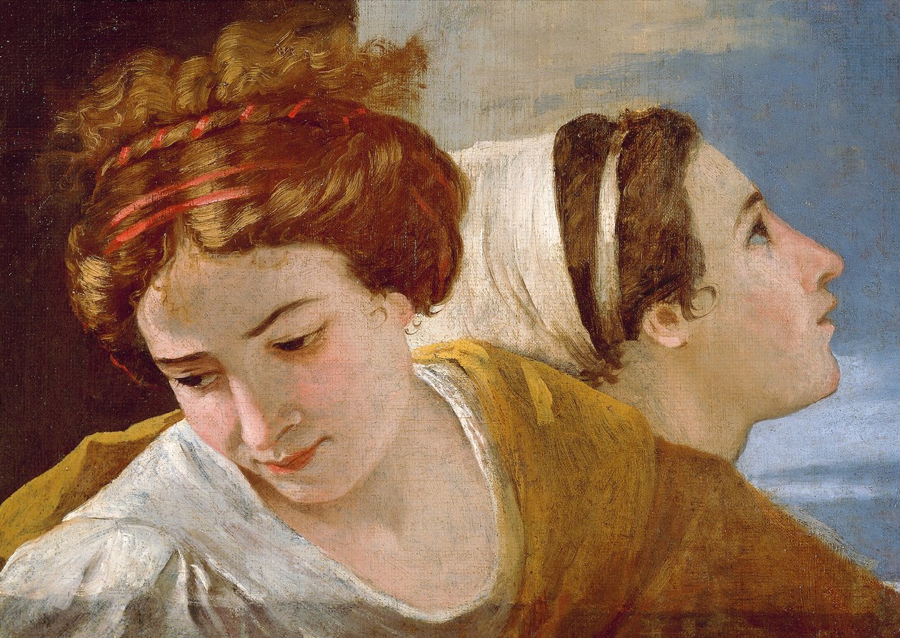 金牛崇拜》的细节，1634年前（布面油画）。 作者 尼古拉斯·普桑（Nicolas Poussin）