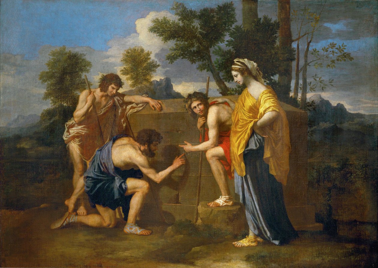 阿卡迪亚的牧羊人（阿卡迪亚自我的ET） 作者 尼古拉斯·普桑（Nicolas Poussin）