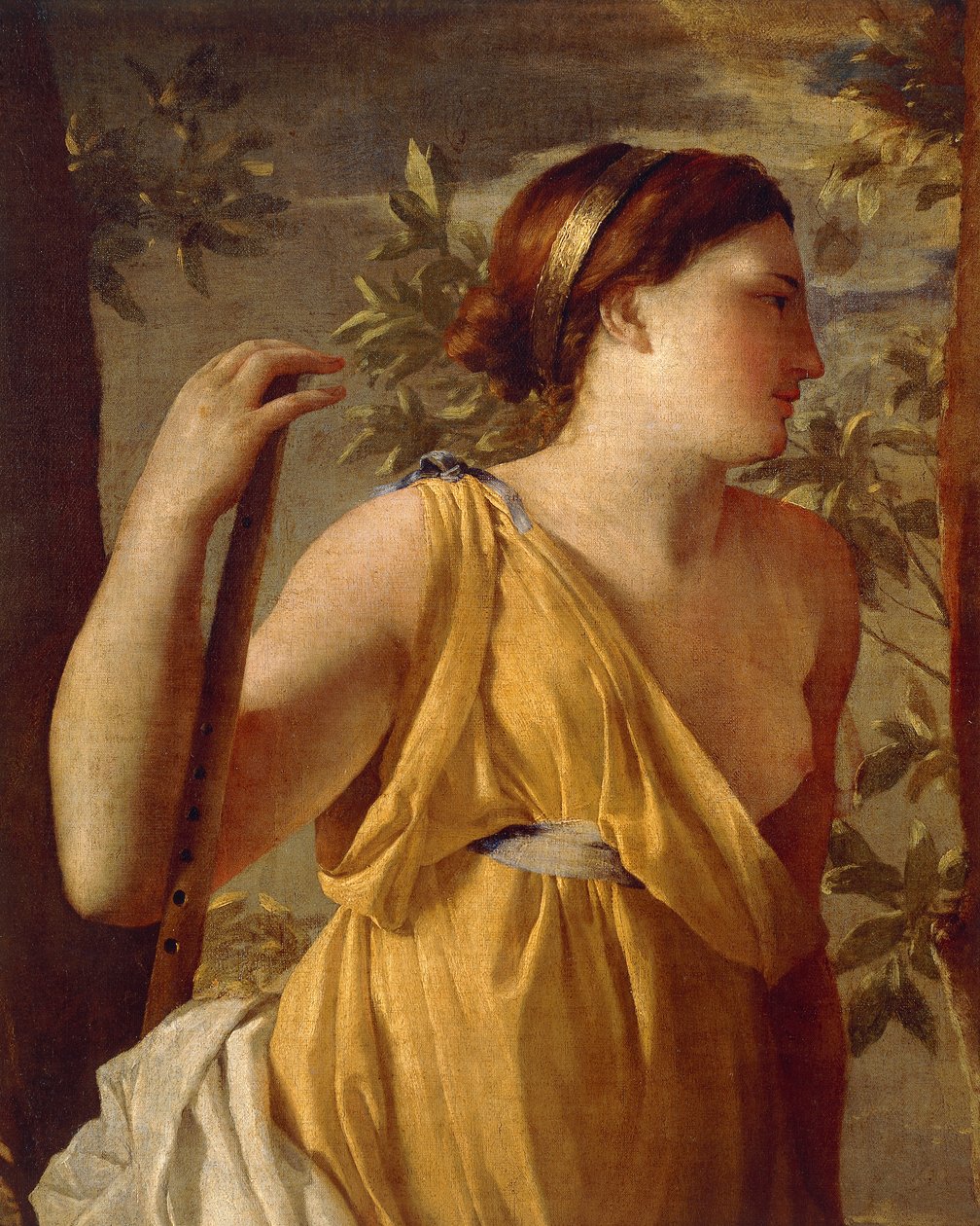 诗人的灵感（细节）约1630年 作者 尼古拉斯·普桑（Nicolas Poussin）
