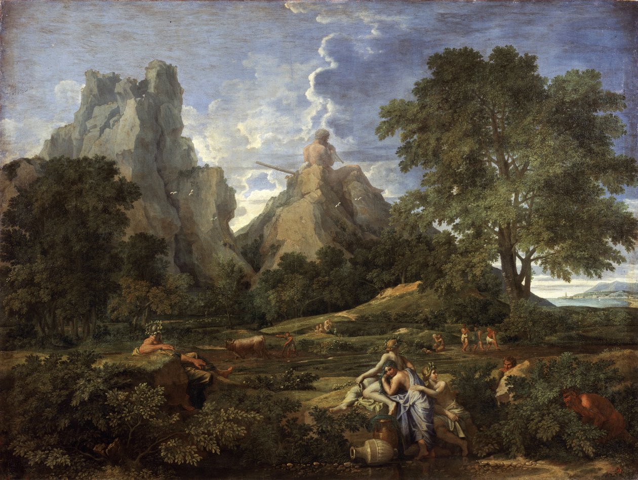 风景与波吕菲莫斯，1649年 作者 尼古拉斯·普桑（Nicolas Poussin）