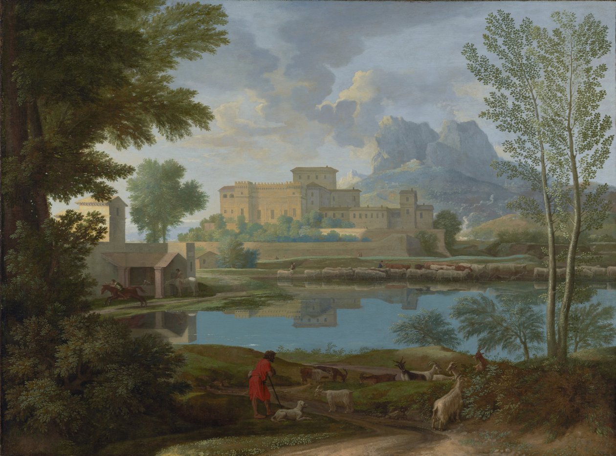 平静的风景（Un Tem[p]s calme et serein） 作者 尼古拉斯·普桑（Nicolas Poussin）