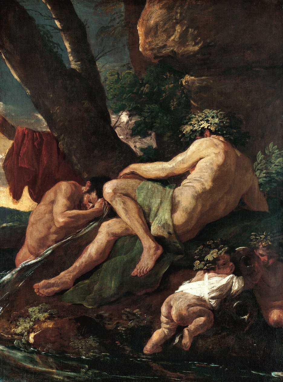弥达斯在仙人掌湖源头洗濯 作者 尼古拉斯·普桑（Nicolas Poussin）