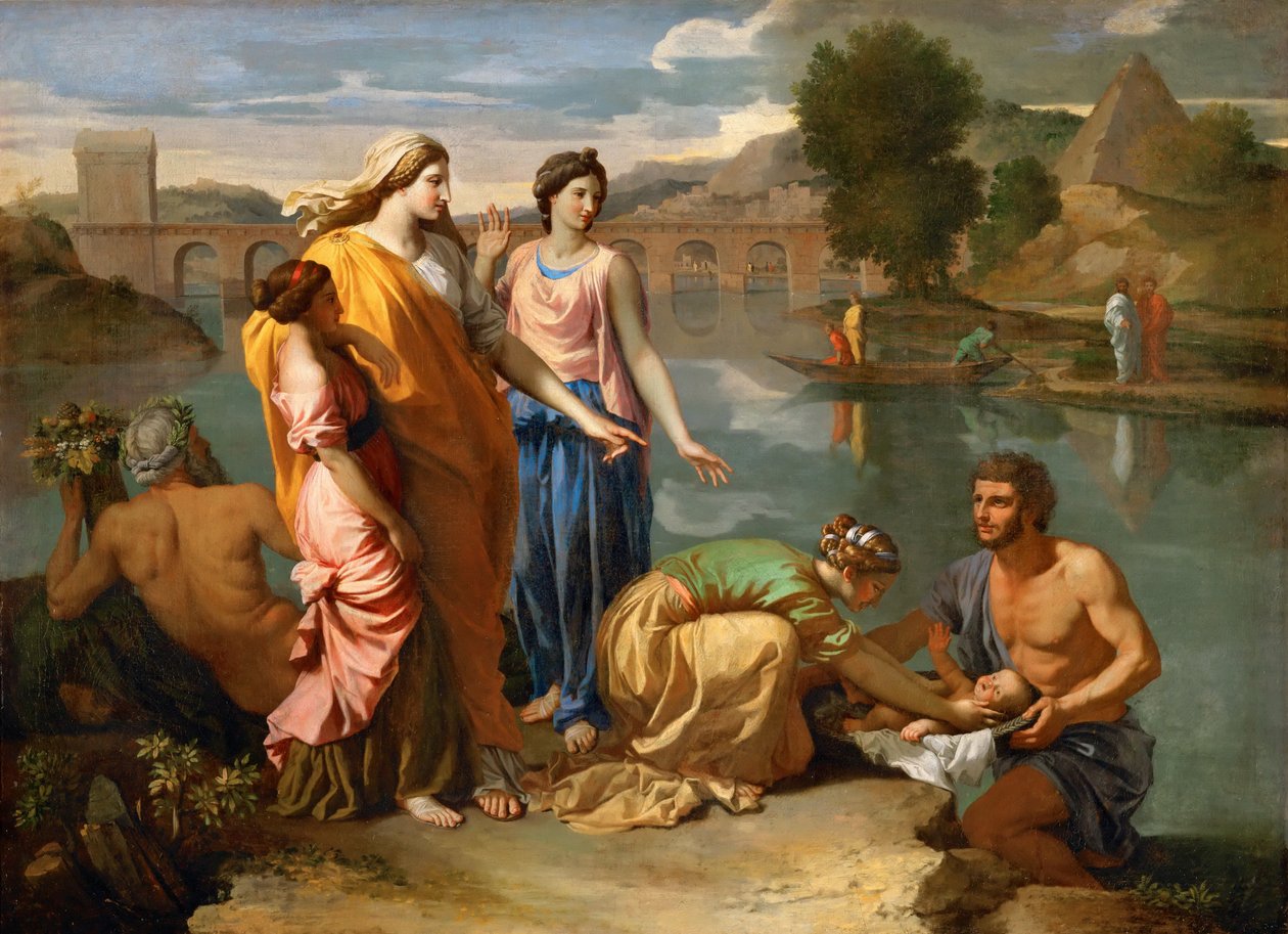 摩西从水中得救 作者 尼古拉斯·普桑（Nicolas Poussin）