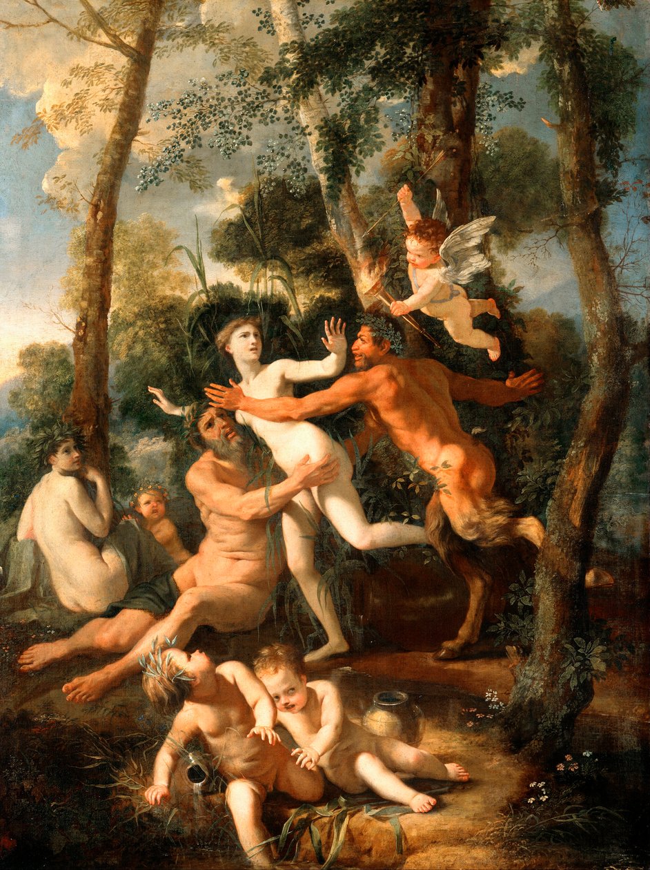 潘与西瑞克斯 作者 尼古拉斯·普桑（Nicolas Poussin）