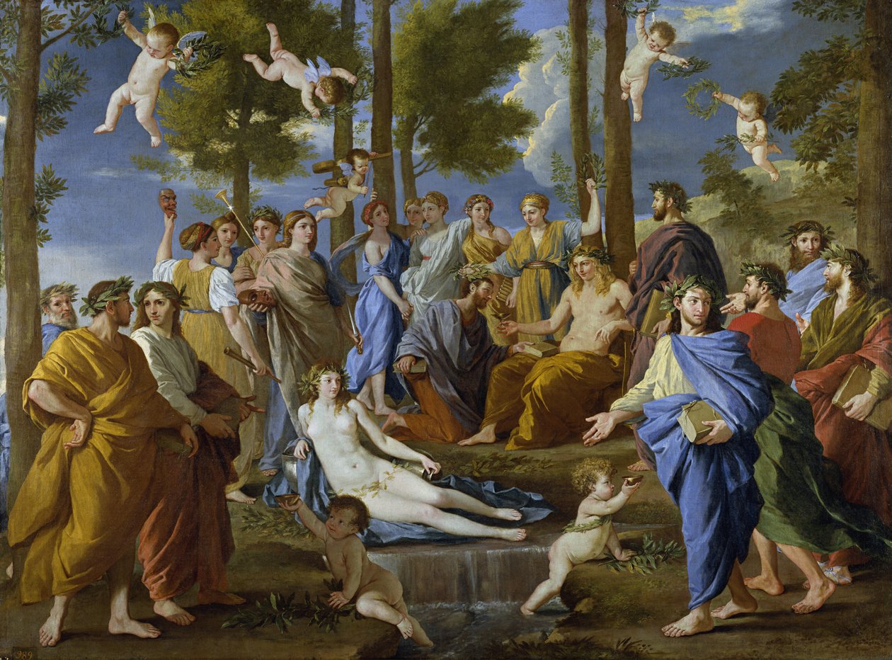 帕纳苏斯（Parnassus），1631年 作者 尼古拉斯·普桑（Nicolas Poussin）