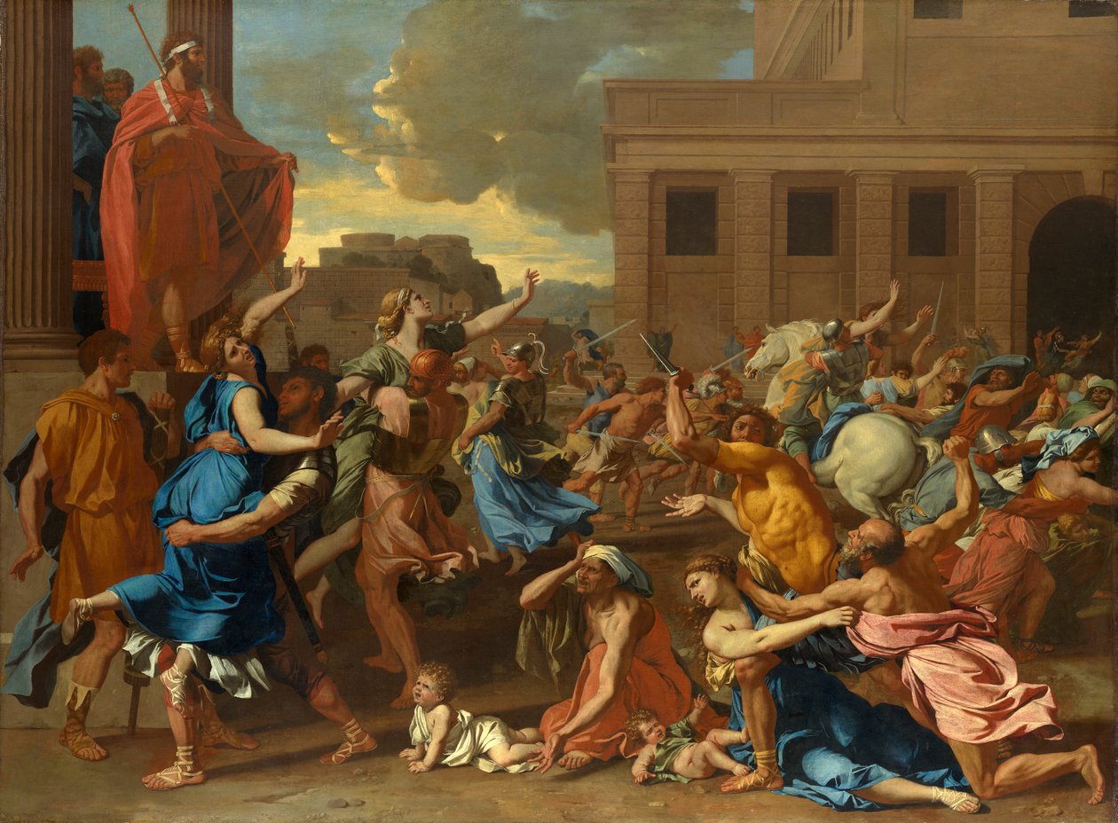 萨宾妇女的强奸 作者 尼古拉斯·普桑（Nicolas Poussin）
