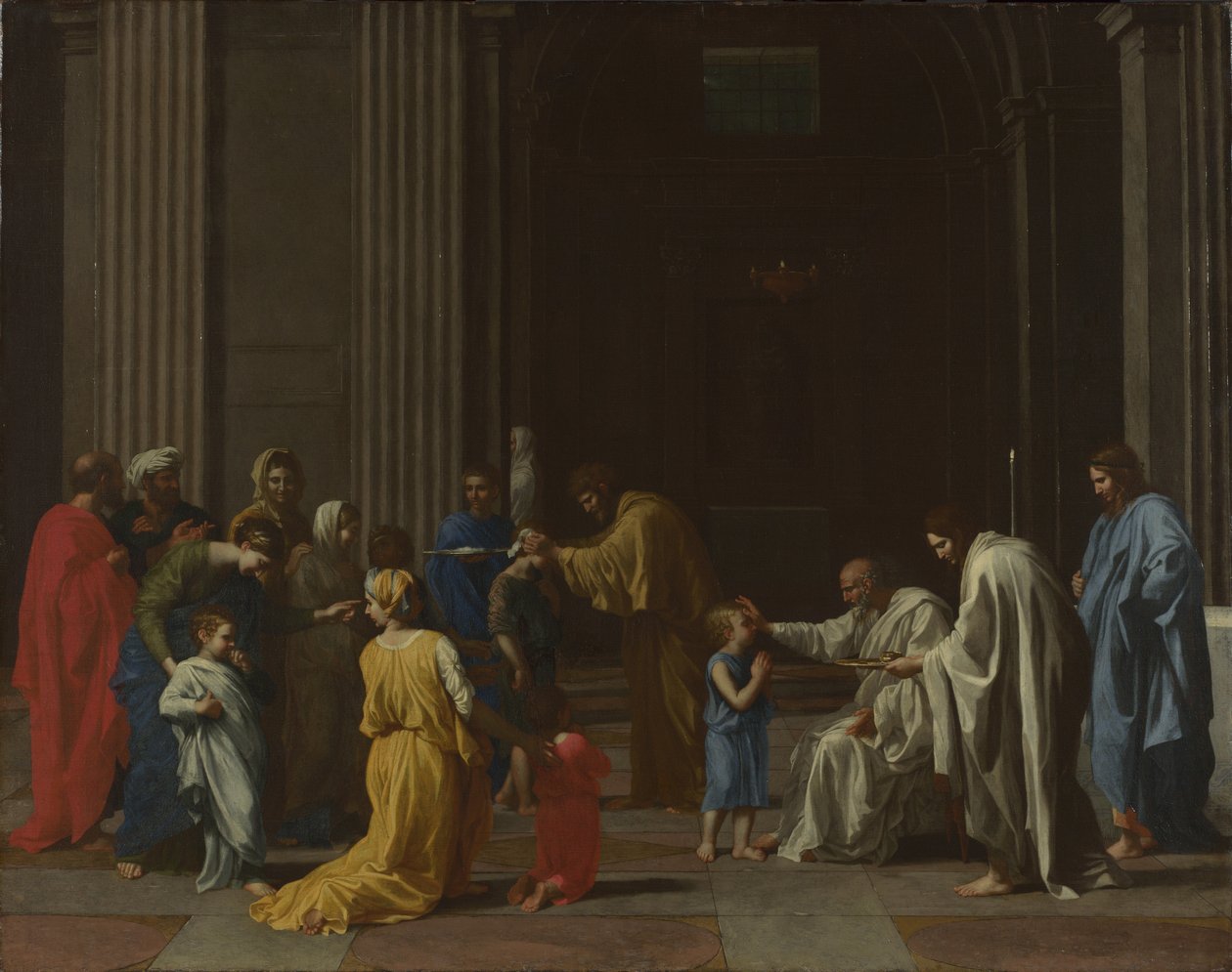 七个圣礼：确认，大约1637-1640年 作者 尼古拉斯·普桑（Nicolas Poussin）