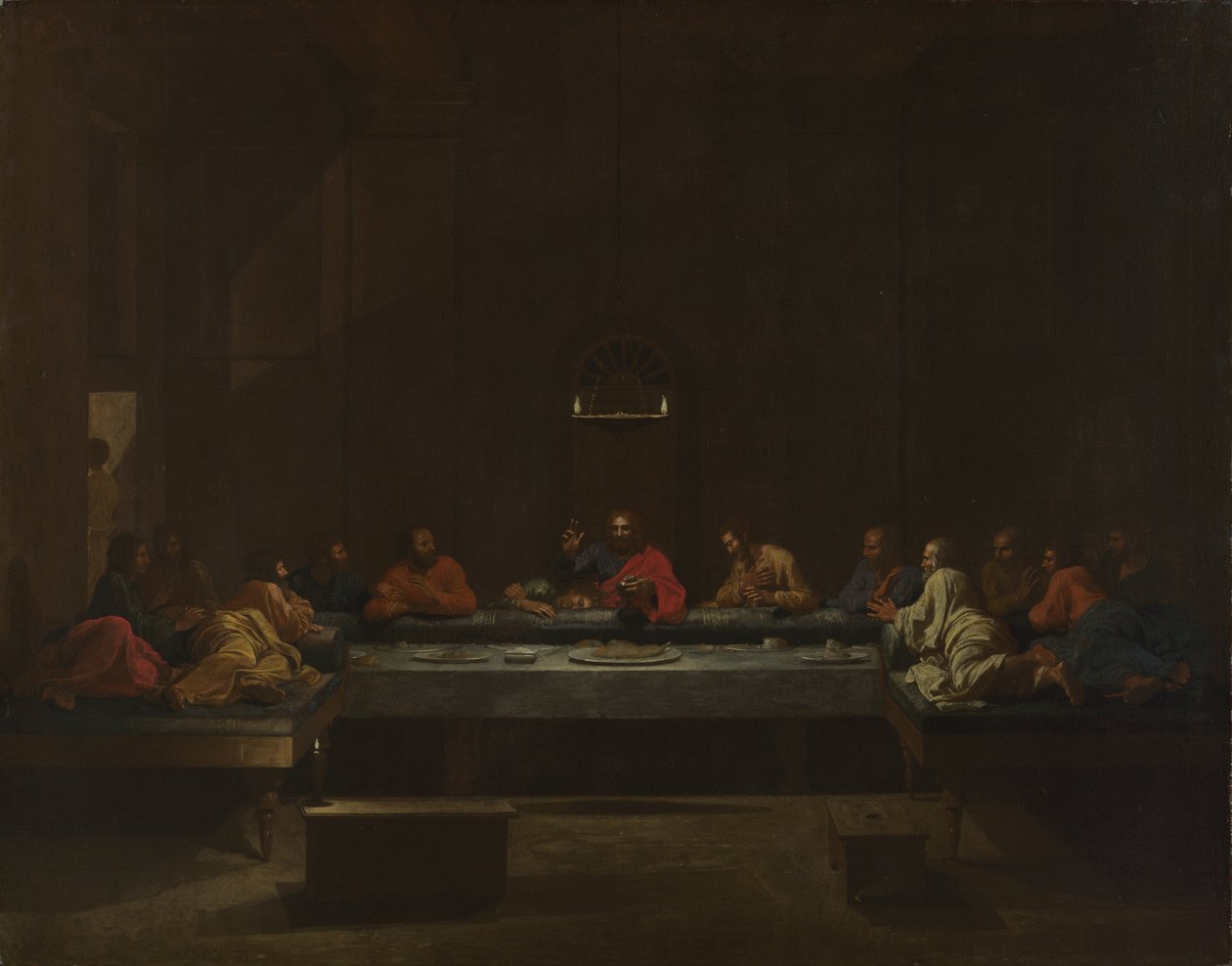 七个圣礼：圣体圣事，约1637-1640年 作者 尼古拉斯·普桑（Nicolas Poussin）